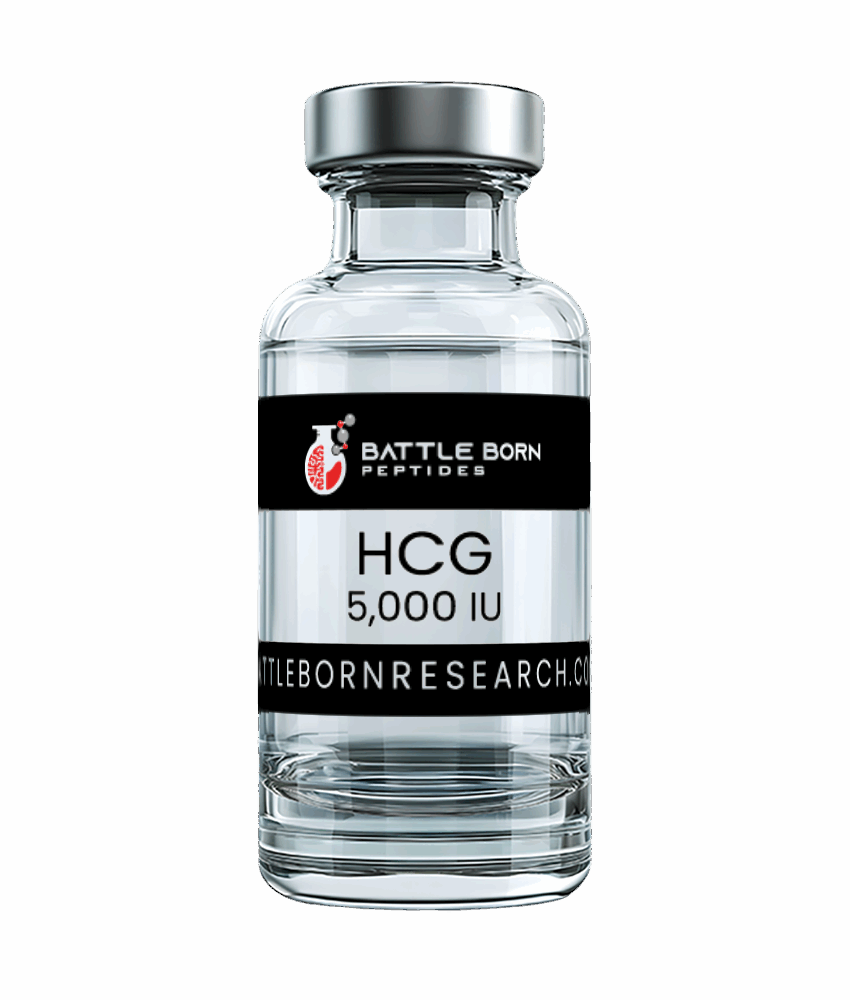 HCG 5000 IU peptide vial for laboratory hormone receptor research