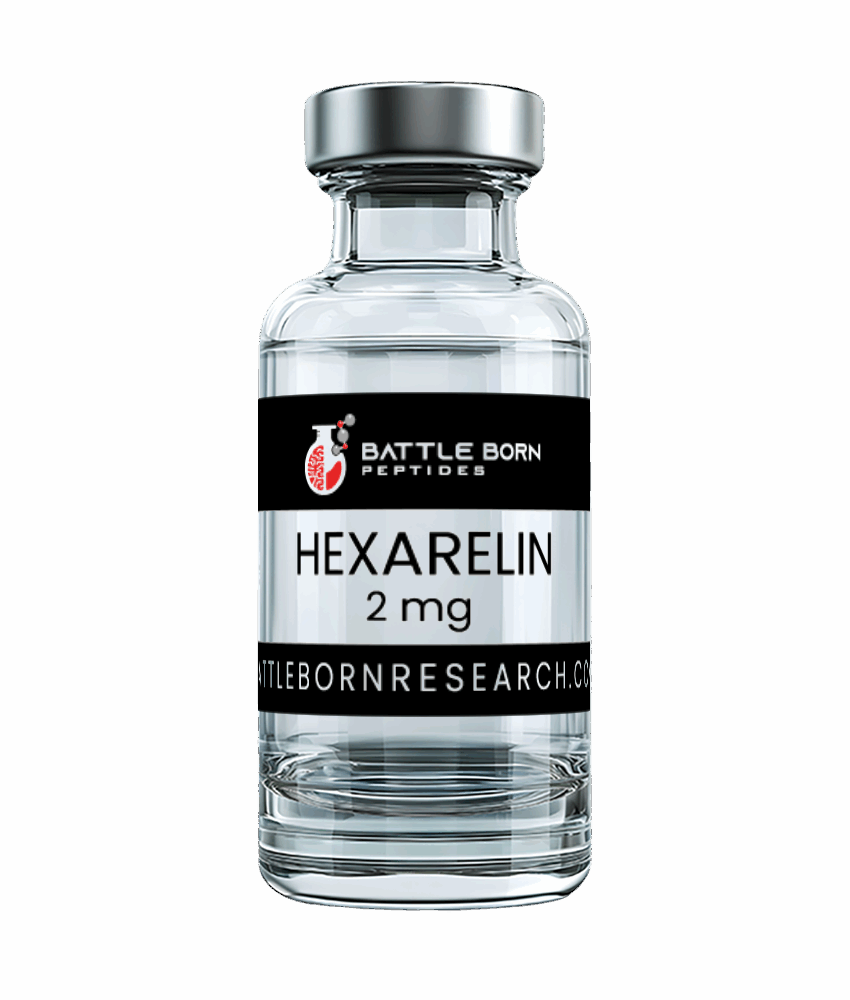 Hexarelin 2mg peptide vial for GH secretion and GHRP receptor research